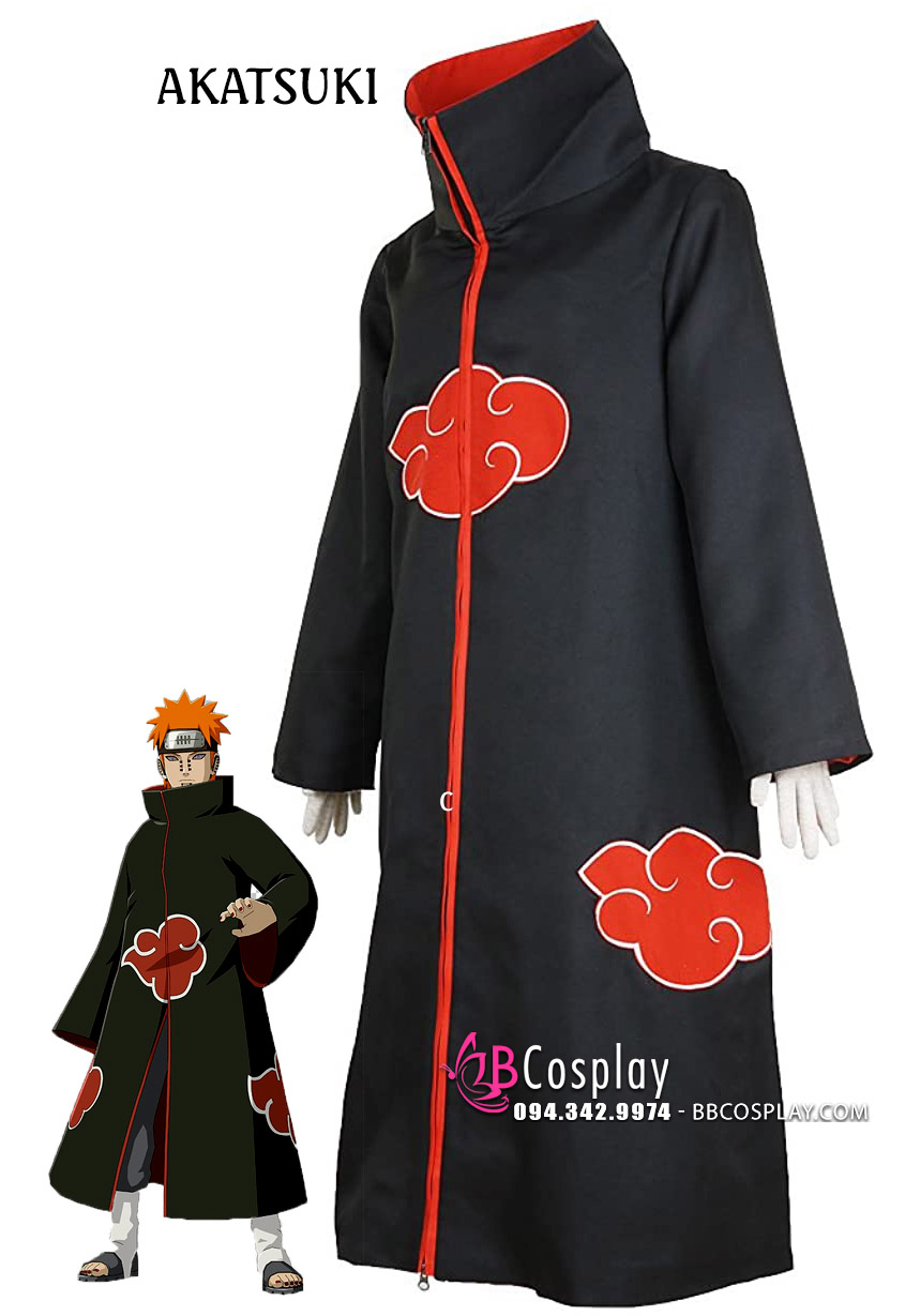 Ao Khoac Akatsuki 2 Lớp Theu Gia Tốt Nhất Tại Bbcosplay Com