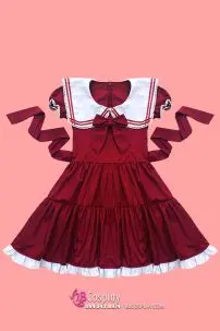 Đầm Lolita Đỏ Đô Mẫu Mới