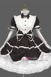 Đầm Lolita Đen Phong Cách Gothic