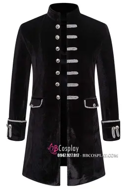 Vest Napoleon Đen Nhung