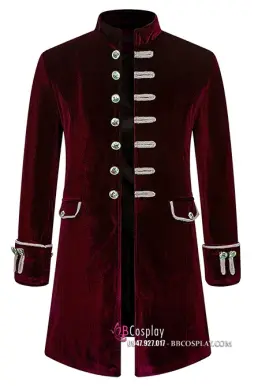 Vest Napoleon Đỏ Nhung