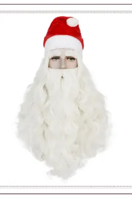 Combo Râu Tóc Trắng Ông Già Noel Mẫu Đẹp Tặng Kèm Nón Noel