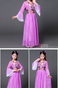 Trang Phục Chị Hằng Nga Trẻ Em Tím Nhạt