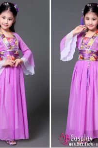 Trang Phục Chị Hằng Nga Trẻ Em Tím Nhạt