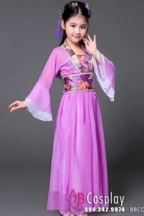 Trang Phục Chị Hằng Nga Trẻ Em Tím Nhạt