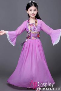 Trang Phục Chị Hằng Nga Trẻ Em Tím Nhạt