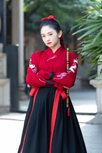 Hán Phục Cổ Trang Chụp Cưới Song Hạc Ý Thiên