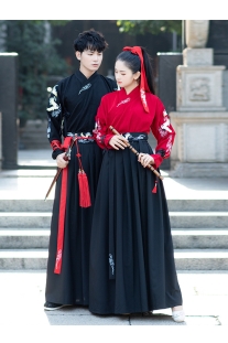 Hán Phục Cổ Trang Chụp Cưới Song Hạc Ý Thiên