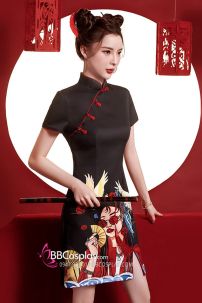 Sườn Xám Thượng Hải Nền Đen Cool Xu Hướng 2023