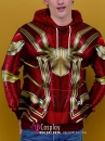 Áo Khoác Nhện Infinity War Có Mũ Chùm Đầu