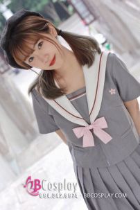 Đồng Phục Nữ Học Sinh Nhật Xám