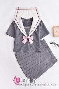 Đồng Phục Nữ Học Sinh Nhật Xám