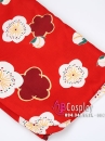 Yukata Chuẩn Nhật Đỏ Hoa Đào