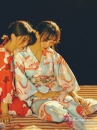 Yukata Chuẩn Nhật Đỏ Hoa Đào