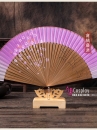 Quạt Gỗ Nhật Bản Uchiwa - Màu Hồng Hoa Đào Nhí