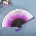 Uchiwa Quạt Vải Nhật Hoa Đào Màu Tím