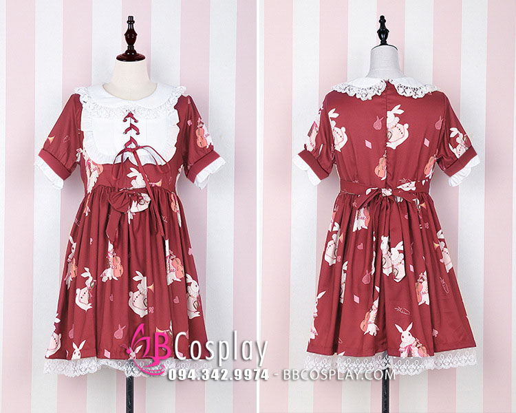 Đầm Thỏ Ngọc Đơn Giản Kiểu Lolita Giá Tốt - BBCosplay.com