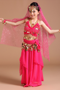 Đồ Múa Bụng Trẻ Em - Belly Dance Hồng