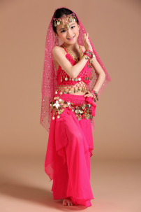 Đồ Múa Bụng Trẻ Em - Belly Dance Hồng