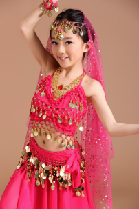 Đồ Múa Bụng Trẻ Em - Belly Dance Hồng