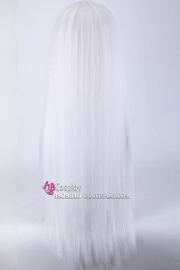 Tóc Giả Trắng 2 Mái Dài 80Cm