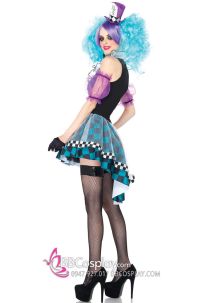 Váy Hoá Trang Halloween Tone Xanh Phối Tím