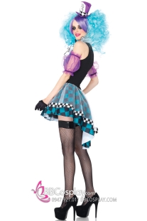 Váy Hoá Trang Halloween Tone Xanh Phối Tím