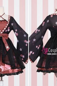 Waloli Hoa Đào Áo Đỏ Đô