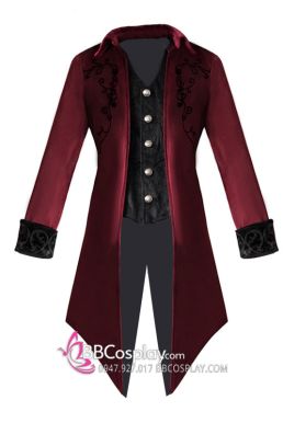 Vest Dracula Đỏ Halloween Phong Cách Gothic