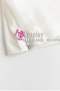 Đồng Phục Nữ Sinh Hàn Quốc Màu Trắng Viền Xanh