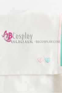 Đồng Phục Nữ Sinh Hàn Quốc Màu Trắng Viền Xanh