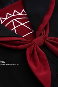 Đồ Nữ Sinh Đen Tay Dài Viền Đỏ Phù Thủy