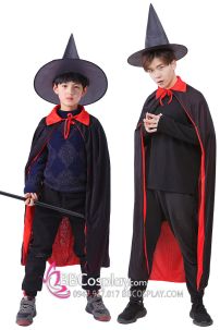 Choàng Dracula Cho Bé 2 Mặt Đỏ Đen
