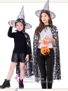 Set Áo Choàng Và Nón Trick Or Treat Halloween Đen Huyền Bí