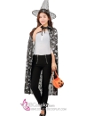 Set Áo Choàng Và Nón Trick Or Treat Halloween Đen Huyền Bí
