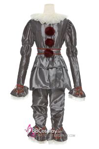 Quần Áo Pennywise Ghi Xám Halloween Costume