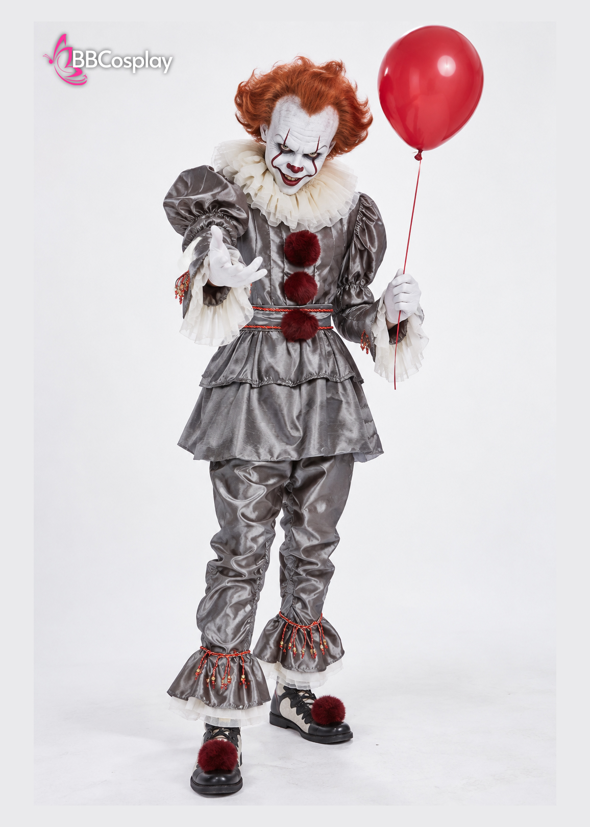 Trang Phục Hóa Trang Gã Hề Ma Quái Pennywise (Phiên Bản Ghi Xám)