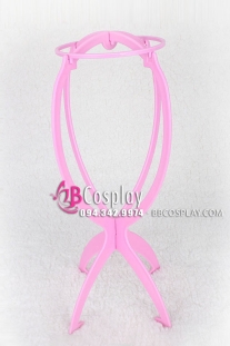 Chân Để Wig Nhựa Hồng