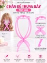 Chân Đế Trưng Bày Tóc Giả - Chân Để Wig (Màu Hồng)