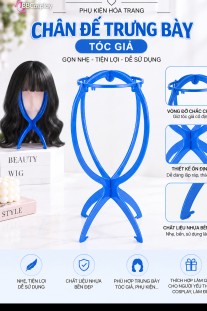 Chân Đế Trưng Bày Tóc Giả - Chân Để Wig (Màu Xanh Dương)