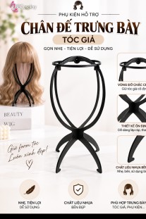 Chân Đế Trưng Bày Tóc Giả - Chân Để Wig (Màu Đen)