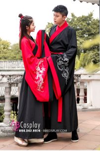 Cặp Hán Phục Long Phụng Song Kiệt Bản Rút Gọn