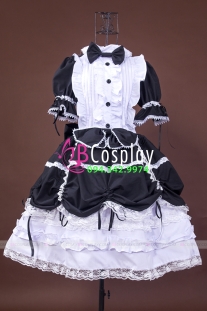 Đầm Lolita Đen Trắng