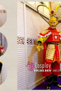 Đồ Tề Thiên Đại Thánh Giáp Mỹ Hầu Vương  - Bản Giáp Thêu Chỉ Vàng