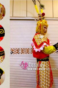 Đồ Tề Thiên Đại Thánh Giáp Mỹ Hầu Vương  - Bản Giáp Thêu Chỉ Vàng