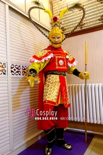 Trang Phục Tề Thiên Đại Thánh Giáp Mỹ Hầu Vương  - Bản Giáp Thêu Chỉ Vàng