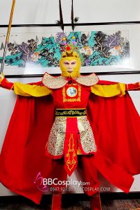 Trang Phục Tề Thiên Đại Thánh Đầy Đủ Thêu Hoa Văn Siêu Rẻ