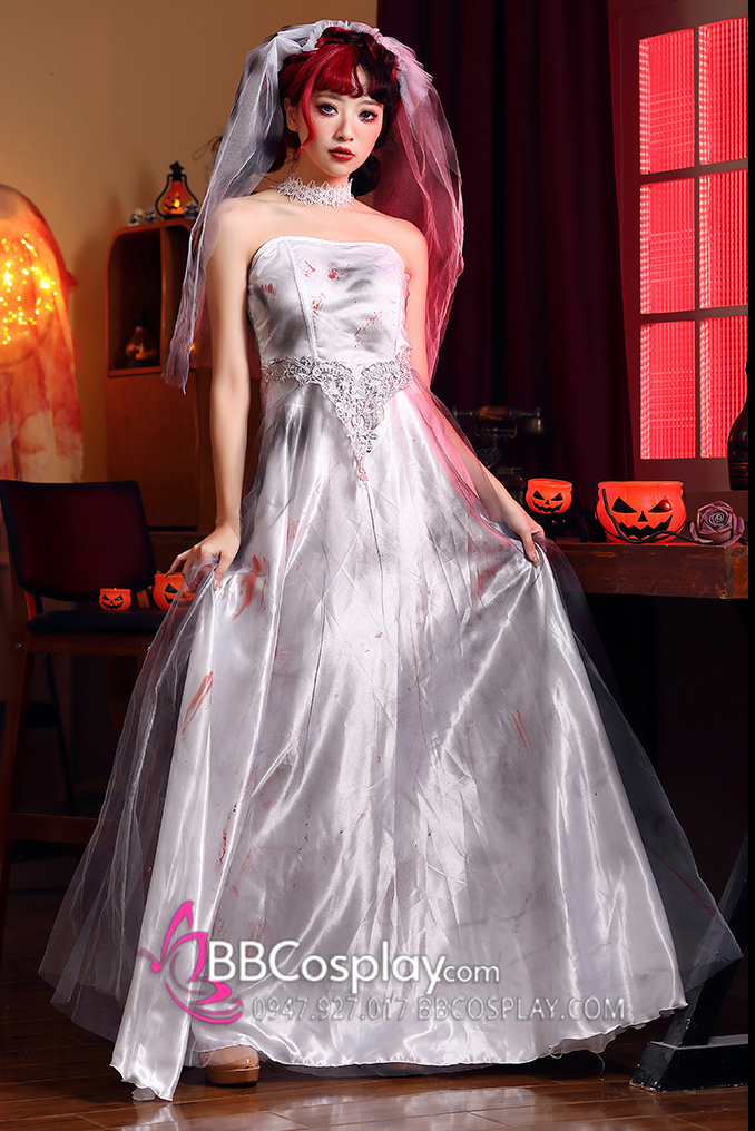Ghost Bride Đồ Hoá Trang Cô Dâu Ma Dịp Halloween