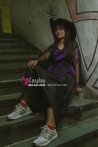 Đầm Phù Thủy Dài Có Nón