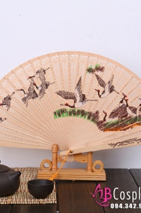Quạt Gỗ - Đàn Hạc